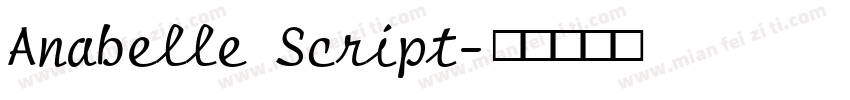Anabelle Script字体转换